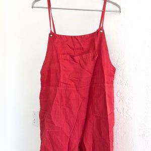 Lacausa Red overall jumpsuit